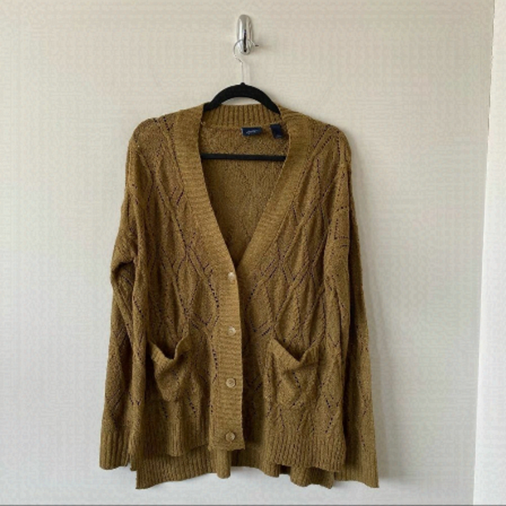 DAYTRIP-OPEN Knit Pocket Button Down Cardigan